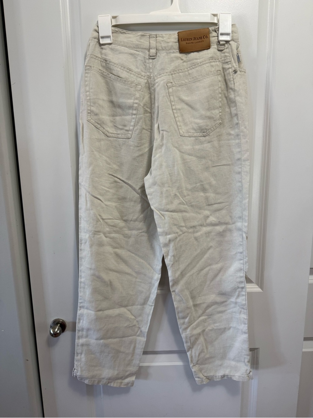 Vintage Ralph Lauren Lauren Jean Co Linen Womens Tan Pant 6P